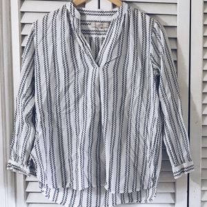 Petite Women's Split Neck Blouse